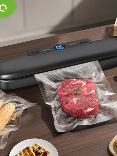 saengQ Vacuum Sealer Packaging Machine Food Vacuum Sealer With Free 10pcs Vacuum bags