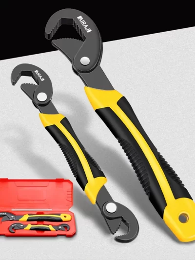 AIRAJ Universal Wrench Multifunctional Opening Wrench Adjustable Ratchet Spanner Tools