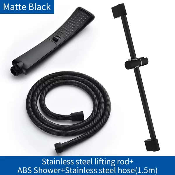Waterfall 2 Function Hand Held Shower Head High Pressure Rain Shower Sprayer Set Water Saving - Image 23