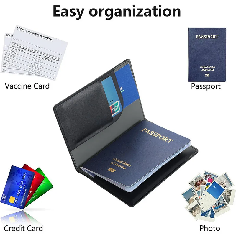 Lover The World Map Passport Cover Hot Stamping Simple Plane Women Men Travel Passport Case - Image 41