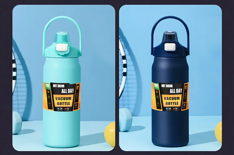 Portable Thermos with Straw 304 Stainless Steel Thermal Mug Tumbler Coffee Cup Sports Vacuum Flasks Cold and Hot Water Bottle - Image 22