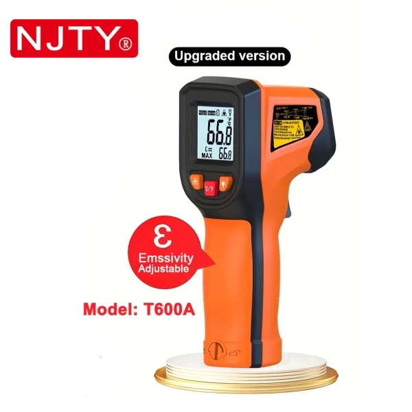 NJTY T600T600A Laser Temperature Gun Infrared Thermometer Sensor Handheld Non-contact IR LCD - Image 8