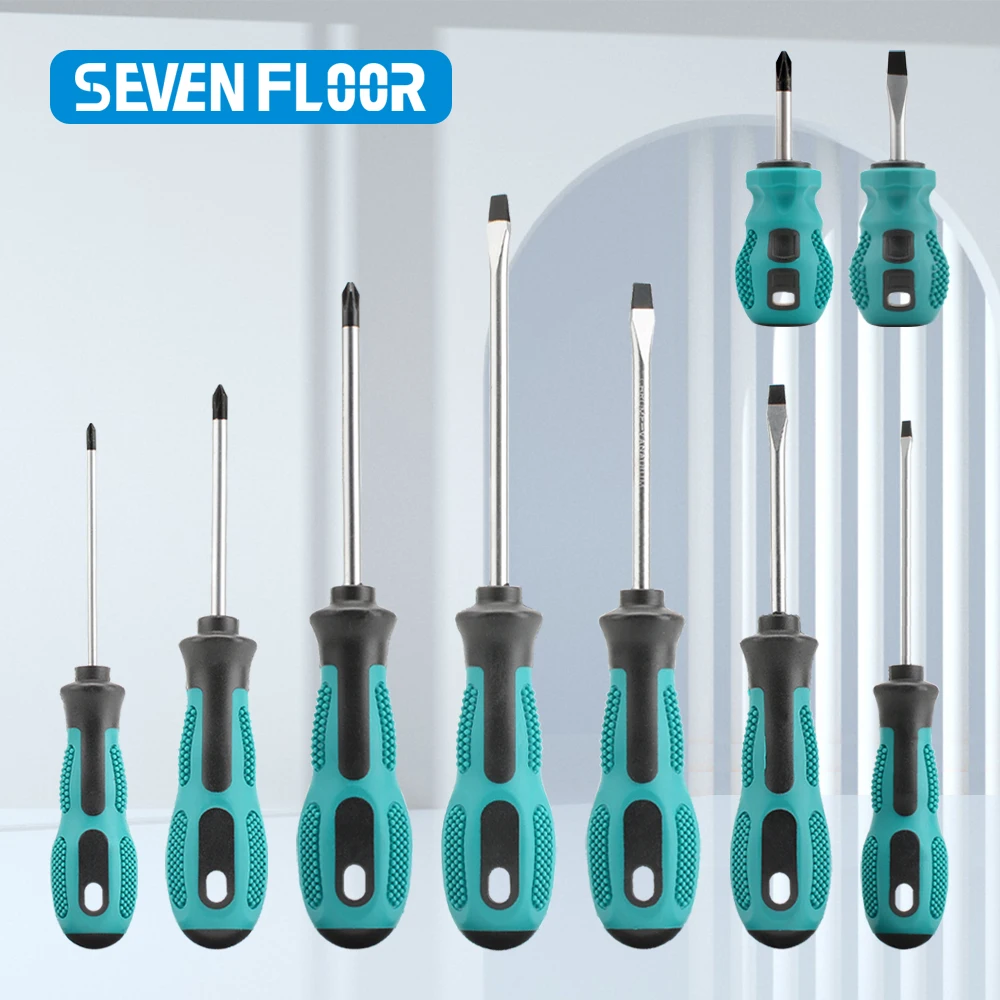 9/6Pcs Magnetic Screwdriver Set Heavy Duty Manual Cross Head Screwdriver Metric Flat Head Screwdriver - Image 9