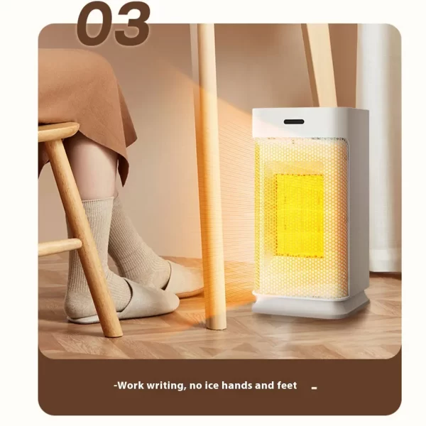 Portable Ceramic Heaters Fan Silent Room Heater with Remote Control Overheat Protection - Image 11