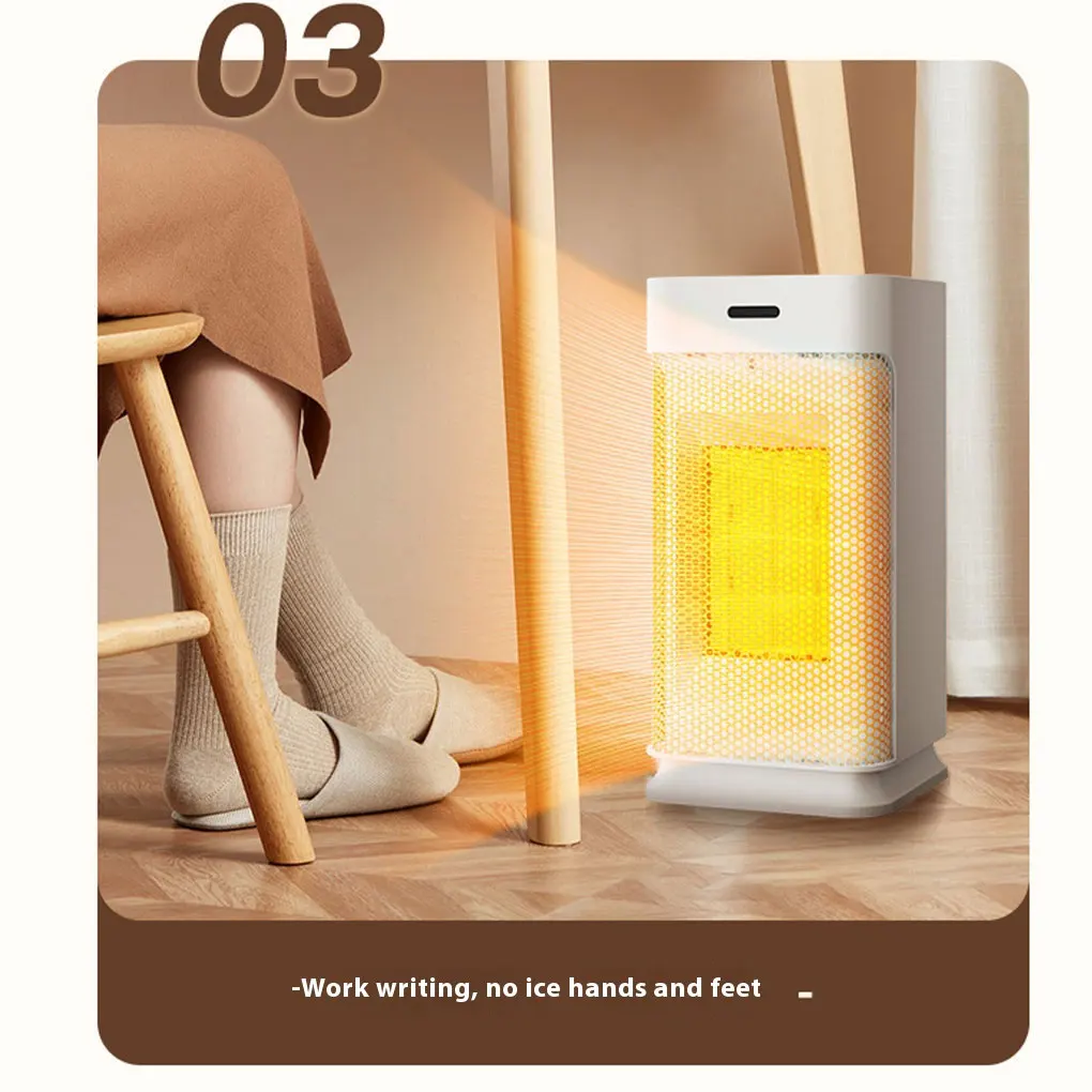 Portable Ceramic Heaters Fan Silent Room Heater with Remote Control Overheat Protection - Image 11