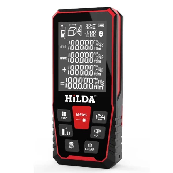 Building Measure Ruler Portable Range Test Finder Backlit LCD Distance Measure Tool Ft/in/Ft/Ft+in - Image 7