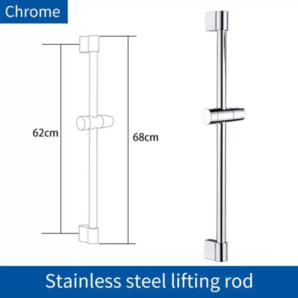 Waterfall 2 Function Hand Held Shower Head High Pressure Rain Shower Sprayer Set Water Saving - Image 40
