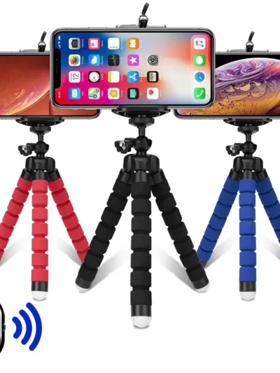 Tripods Tripod For Phone Mobile Camera Holder Clip Smartphone