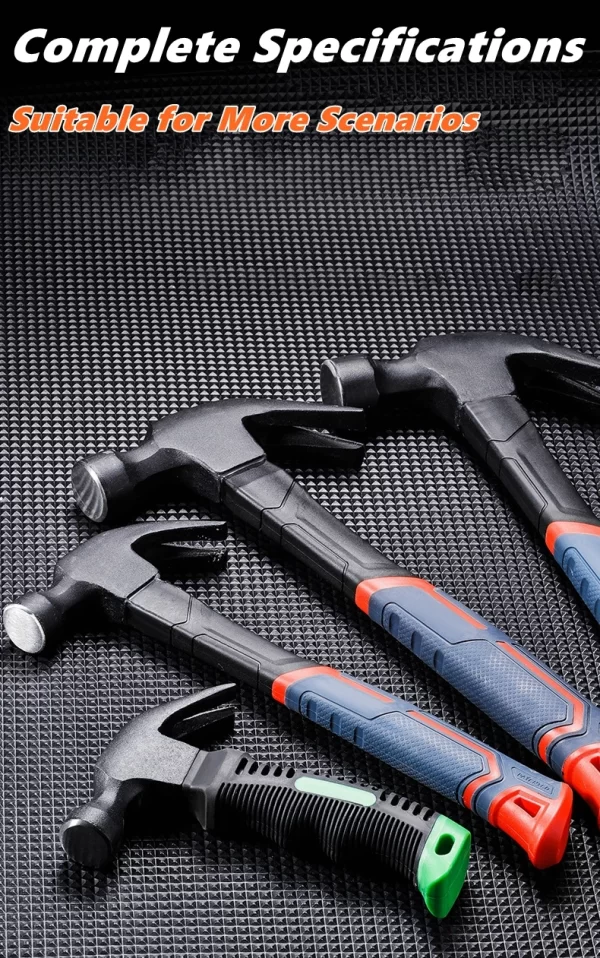 Multifunctional Claw Hammer Ramshorn Nail Hammer Engineering Handle Lightweight - Image 6