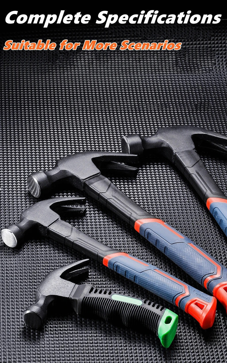 Multifunctional Claw Hammer Ramshorn Nail Hammer Engineering Handle Lightweight - Image 6