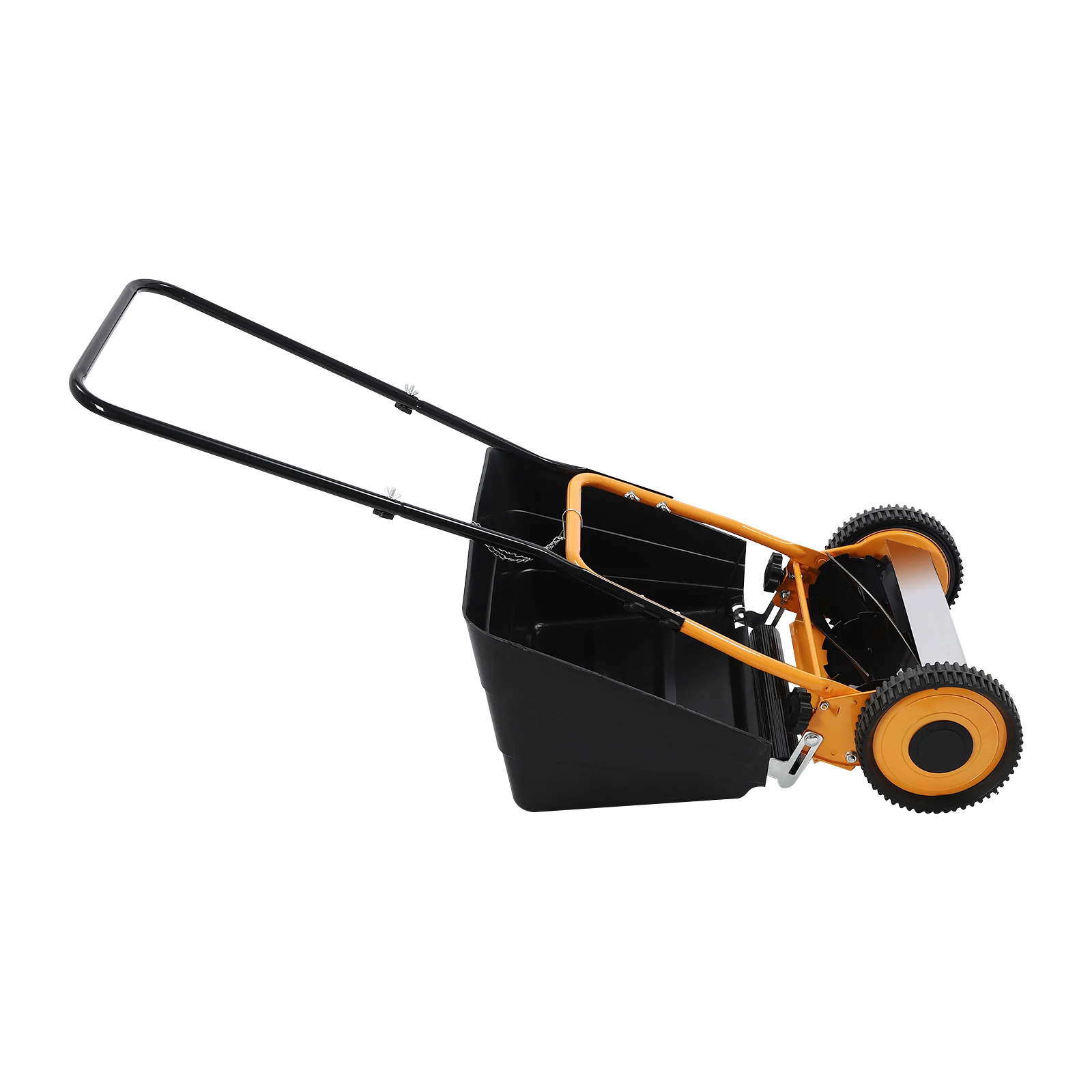 Reel Mower w/Grass Catcher, Push Reel Lawn Mower 14-Inch 4-Blade, Height Adjustable - Image 6