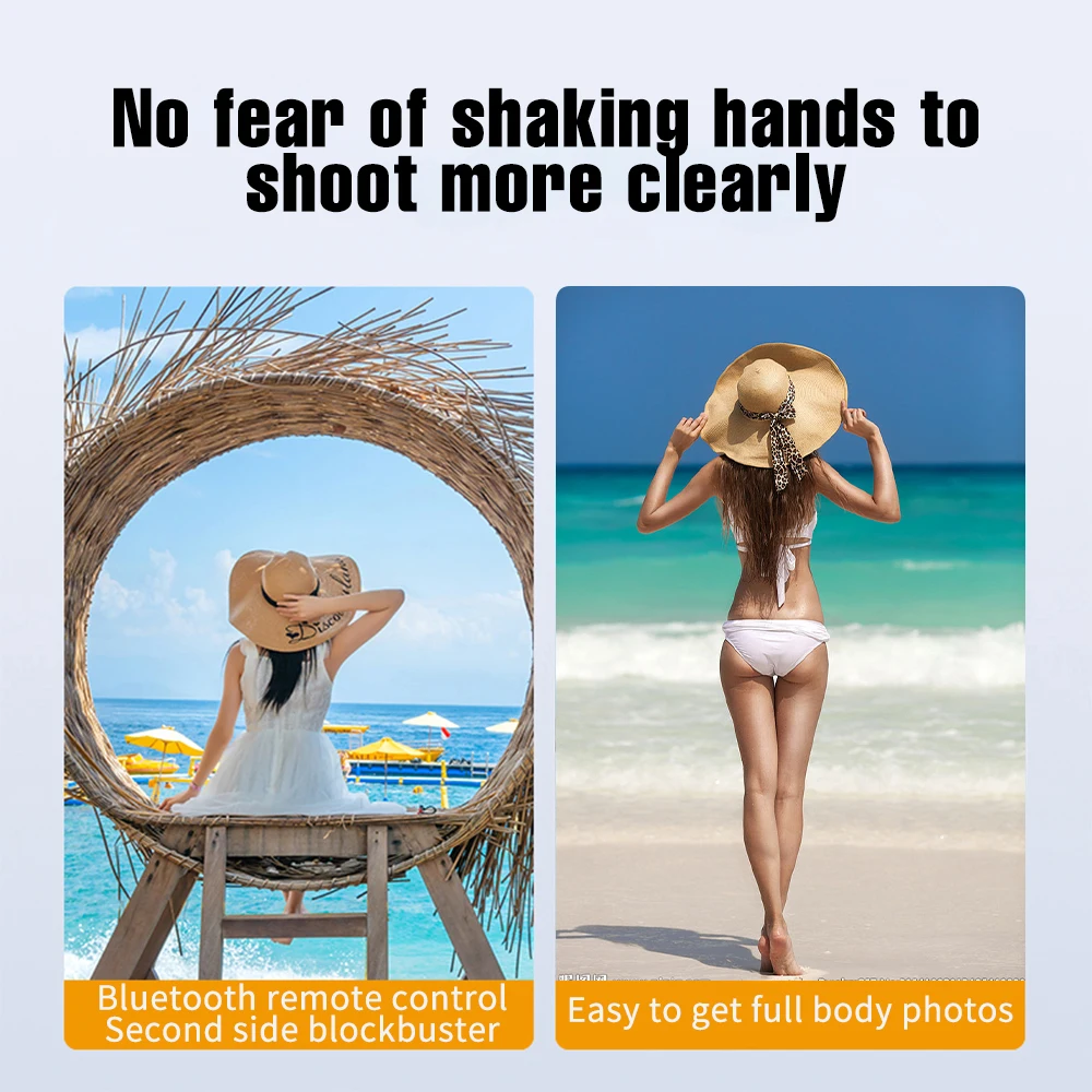 Portable Wireless Selfie Stick Extendable Tripod Stand With Bluetooth Remote for iPhone Android Vlog Live Streaming Bracket - Image 14