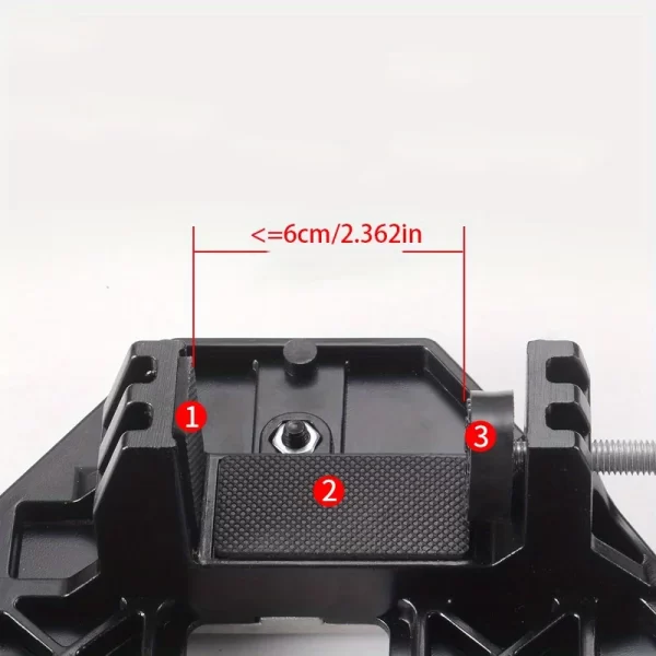 Door Hinge Jig,Woodworking Hole Opener Slotting Locator Aluminum Alloy Door Hinge Installation Kit for Door Lock Installation - Image 3