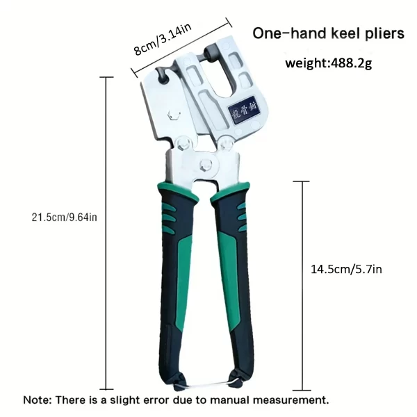 1pc keel pliers light steel keel rivet-free pliers one-handed professional ceiling drilling pliers - Image 17