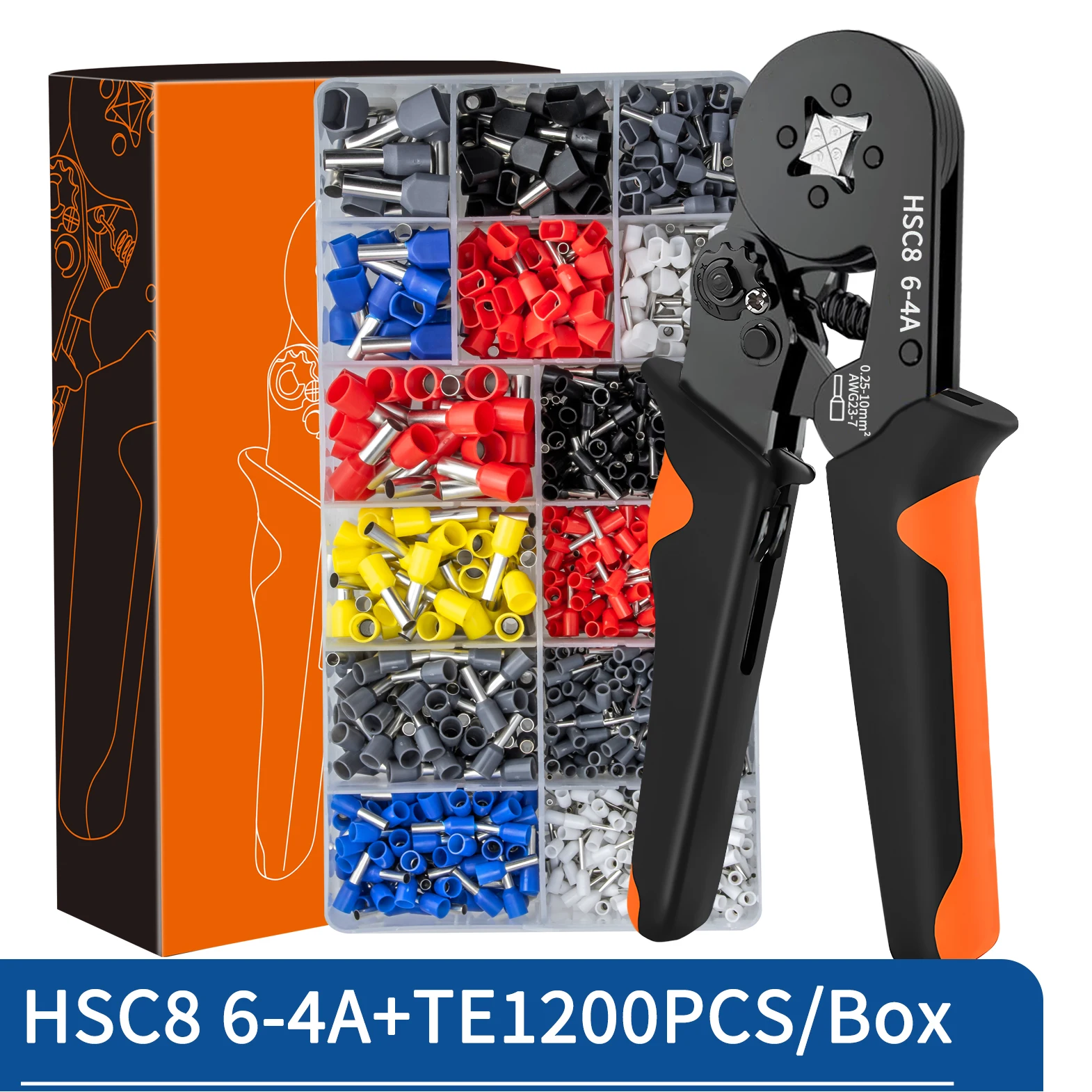 Crimping Pliers Ferrule Sleeves Tubular Terminal Tools HSC8 6-4 10-6 16-6 Wire Crimper Household Electrical Sets Terminal - Image 12