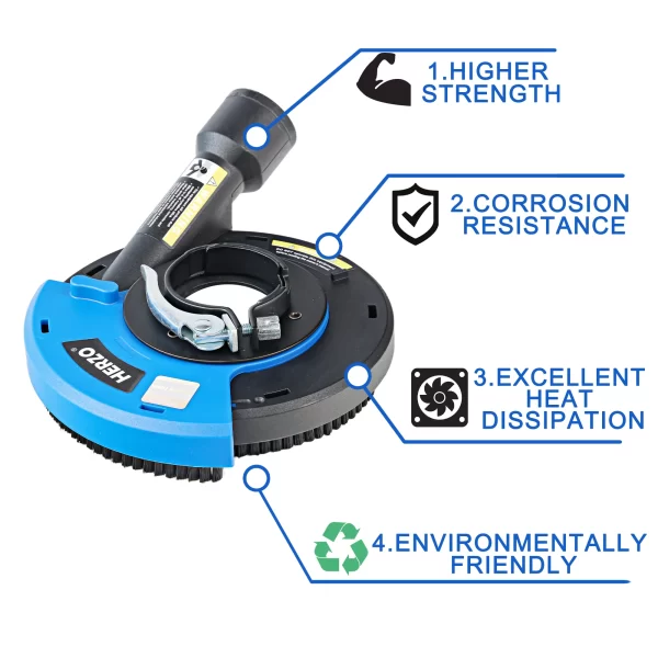 HERZO 100mm Grinding Wheel Guard Dust Shield Tool, Suitable for Dry Surface Grinding - Image 7
