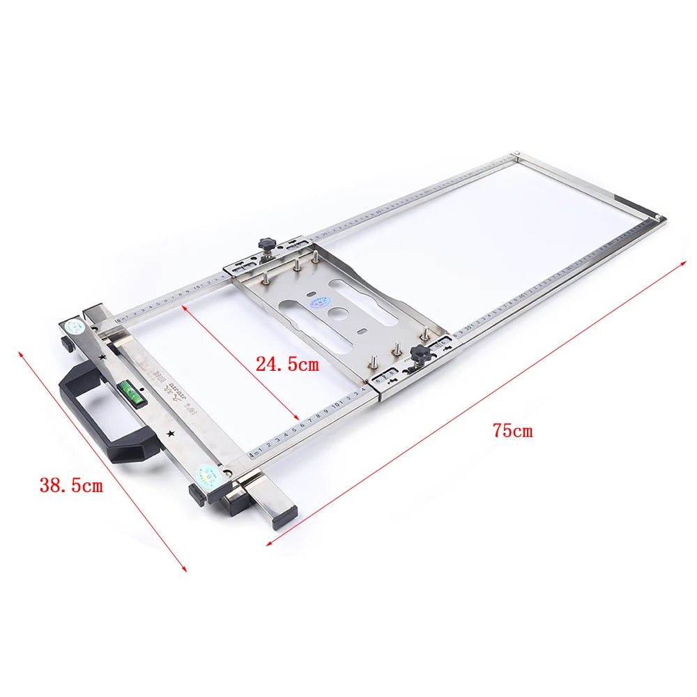 4 Inch Circular Saw Trimmer Machine Adjustable Angle and Depth Edge Guide Positioning Frame Cutting Board Tool Stainless Steel - Image 9