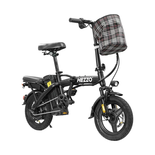 14inch Road Tires Cheap Bicimoto Electrica with Basket 48V 400W Folding Ebike Carbon Steel Lightweight - Image 6