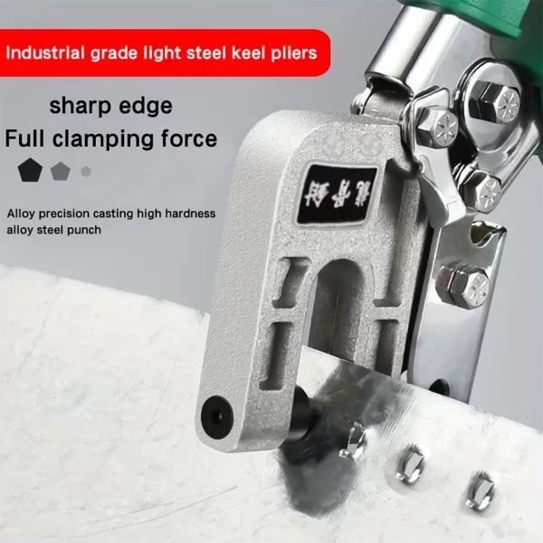1pc keel pliers light steel keel rivet-free pliers one-handed professional ceiling drilling pliers - Image 2