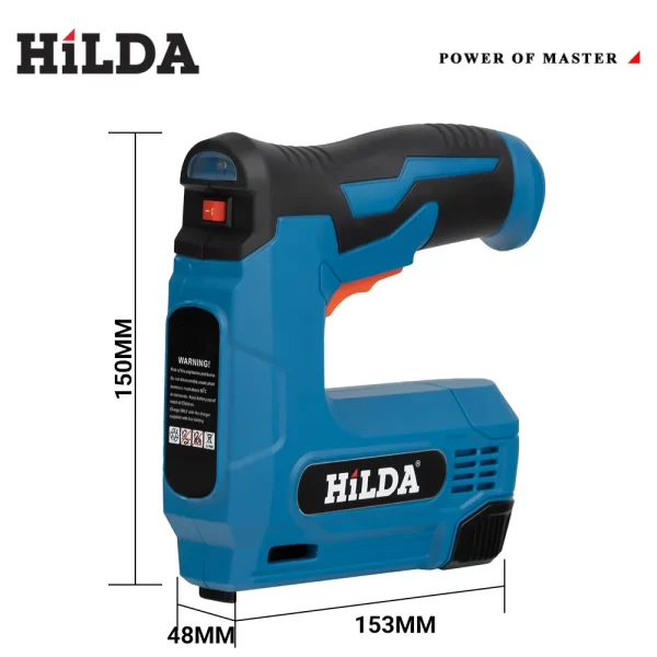 HILDA USBElectric 2-in-1 Air Nail Gun Furniture Pneumatic Gun Wood Frame Stapler Pneumatic Tool Power Tools with 2000pcs Staples - Image 3