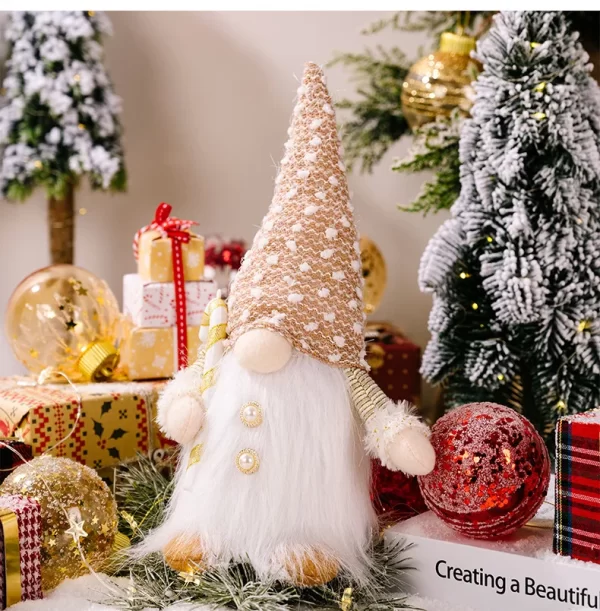 Glowing Gnome Christmas Faceless Doll 30cm Tree Decorations 2025 - Image 27