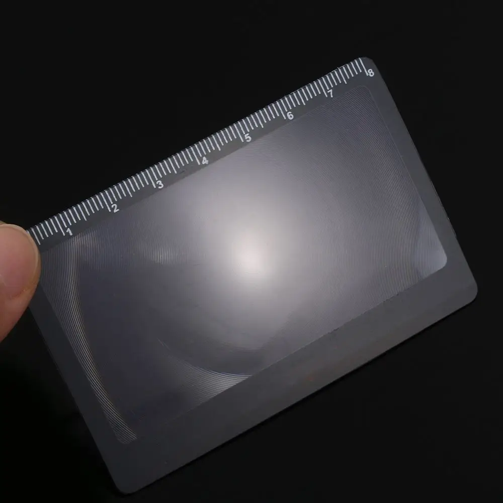 Card Size With Scale Reading Glass Fresnel Lens Outdoor Focused Ignition Book Page Magnification Magnifier Sheet X3 Magnifying - Image 12
