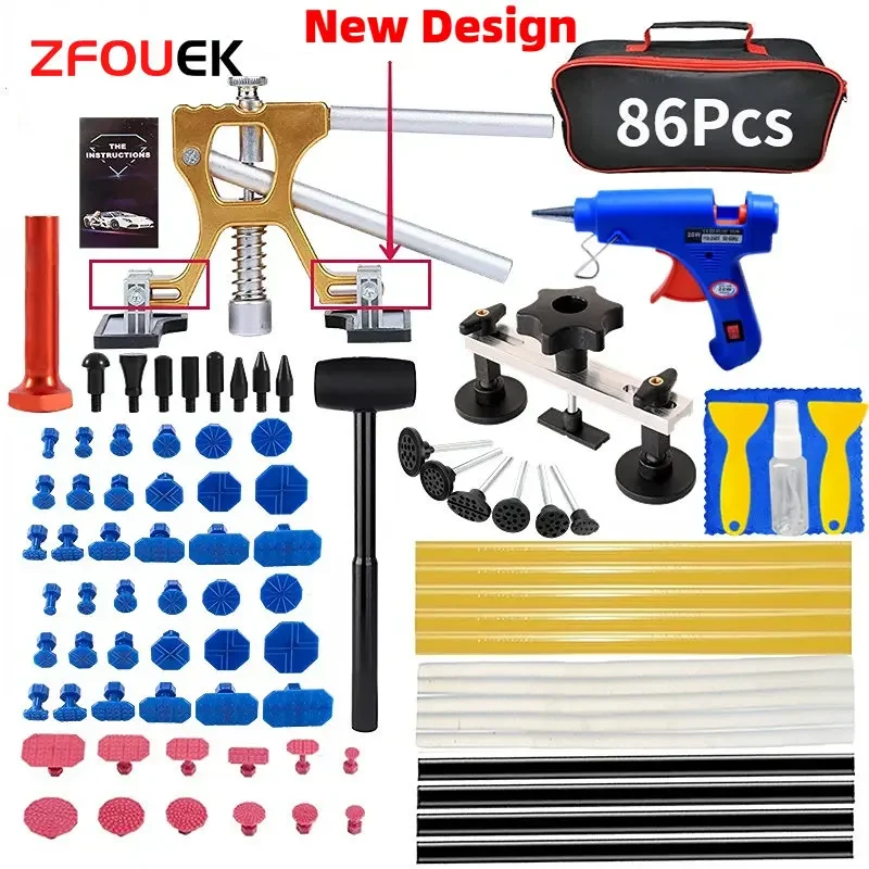 Car Dent Zoposon Repair Tools EU/US Glue Gun Paintless Dent Repair Kit Automotive Dent Remover - Image 12