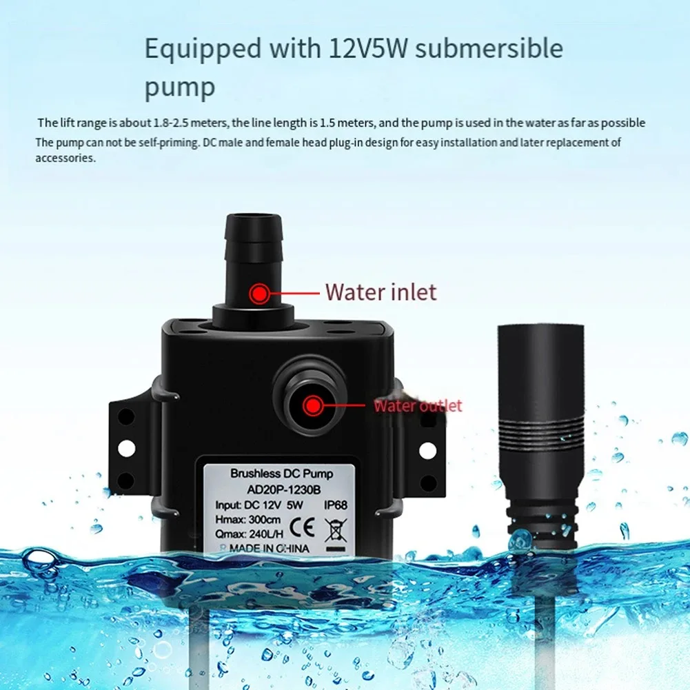 10W 9V Solar Powered Water-Pump Set with Filter 5V Circulating Fish Pond Filtrations Oxygen Submersible Pumps Solar Controllers - Image 10