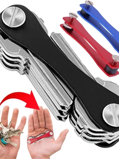 Smart key chain Mini Key Organizer Compact Key Wallet Aluminum