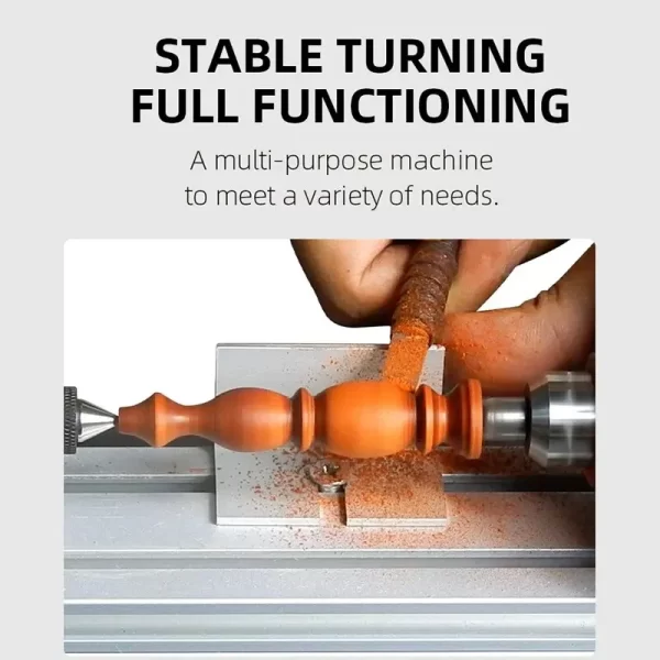 12-24V Buddha Bead Machine Multifunction Mini Lathe Compact Lathe Turning Center for Wood Sanding Polishing Jewelry Rotary Tools - Image 2