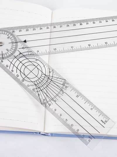 0-140mm 360 Degree Goniometer Angle Medical Spinal Angle Ruler Angle Finder Tool