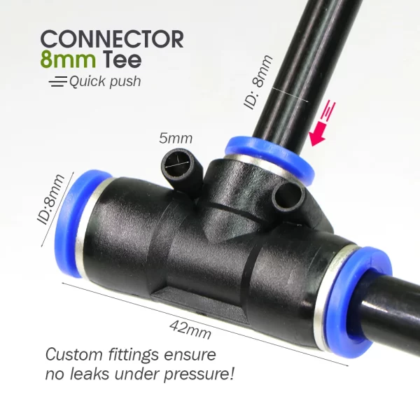 30M-5M DIY Free Bending Universal Sprayer Kit 8mm Hose Patio Misting Cooling System for Garden Plant Fogging - Image 2