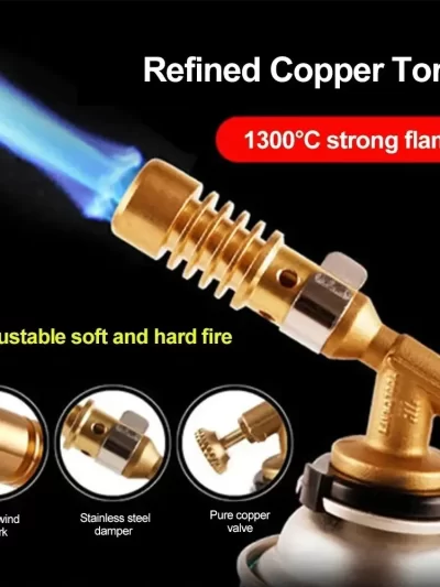 Gas Burner Welding Torch Portable Blowtorch Copper High Temperature Brass Gas Torch Brazing Solder Welding Plumb Tools