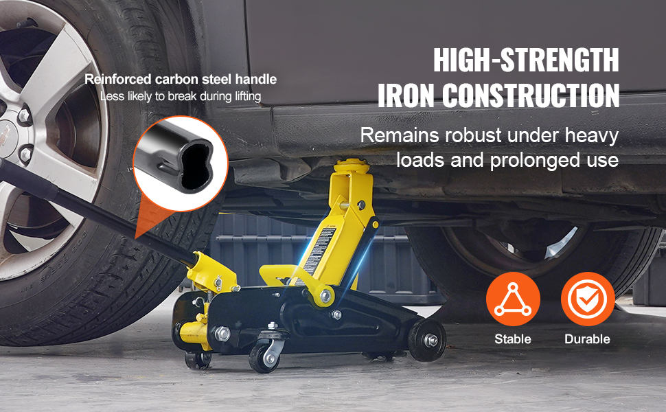 SucceBuy Low Profile Floor Jack 2 Ton Heavy Duty Iron Hydraulic Racing Floor Jack - Image 11