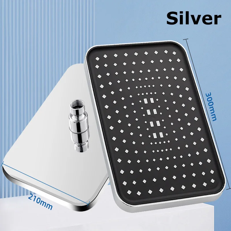 New 30cm Large Size High Pressure Overhead Rain Shower Head Large Flow Booster Rain Shower Head 360° - Image 11