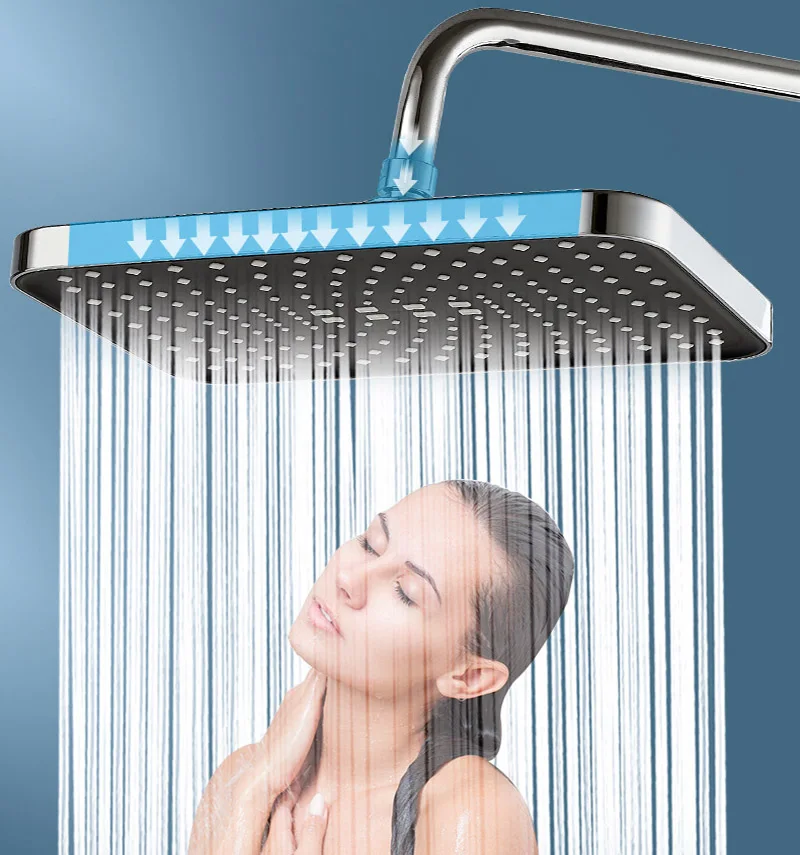 New 30cm Large Size High Pressure Overhead Rain Shower Head Large Flow Booster Rain Shower Head 360° - Image 2