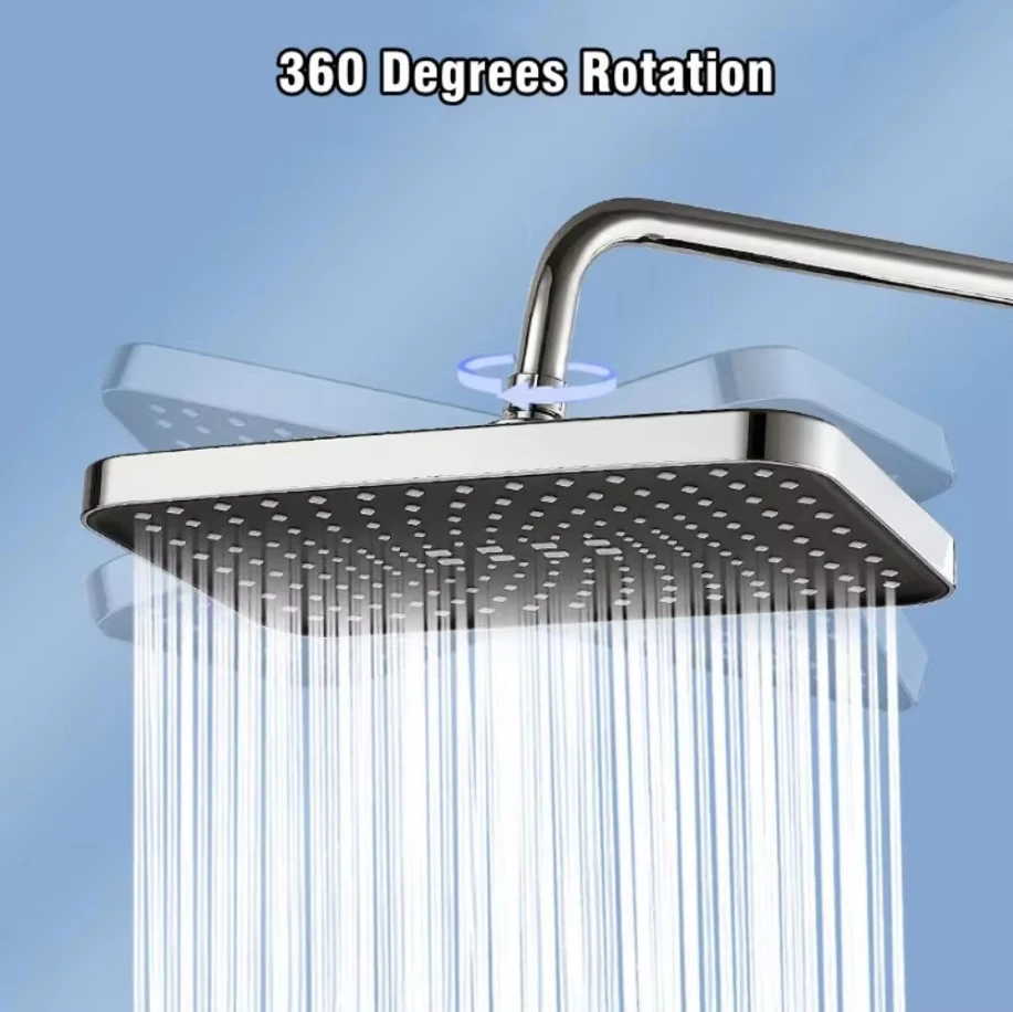 New 30cm Large Size High Pressure Overhead Rain Shower Head Large Flow Booster Rain Shower Head 360° - Image 18