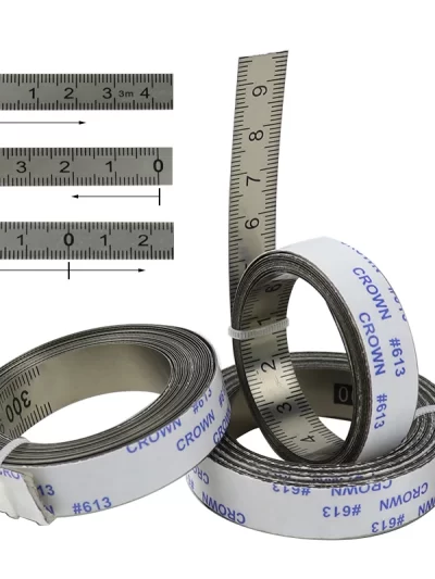 Miter Track Tape Measure Self Adhesive Metric Stainless Steel Scale Ruler 1M-6M For T-track Router Table Saw Woodworking Tool