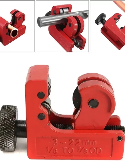 1PC 3-22/3-16mm Mini Alloy Steel Pipe Tubing Cutter Cutting 1/8-inch to 7/8-Inch for Pipe Copper PVC Thin Stainless Steel Tube