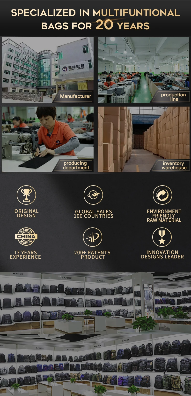 BANGE Expandable Backpack Waterproof 17.3 in Laptop Backpack Large Capacity - Image 34