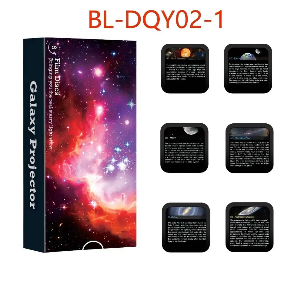 Night Light Galaxy Projector Starry Sky Projector Planetarium Lamp 6 Pack (Projector Not Included) - Image 21