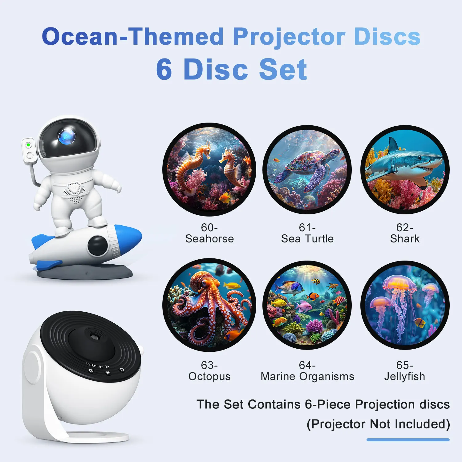 Night Light Galaxy Projector Starry Sky Projector Planetarium Lamp 6 Pack (Projector Not Included) - Image 29