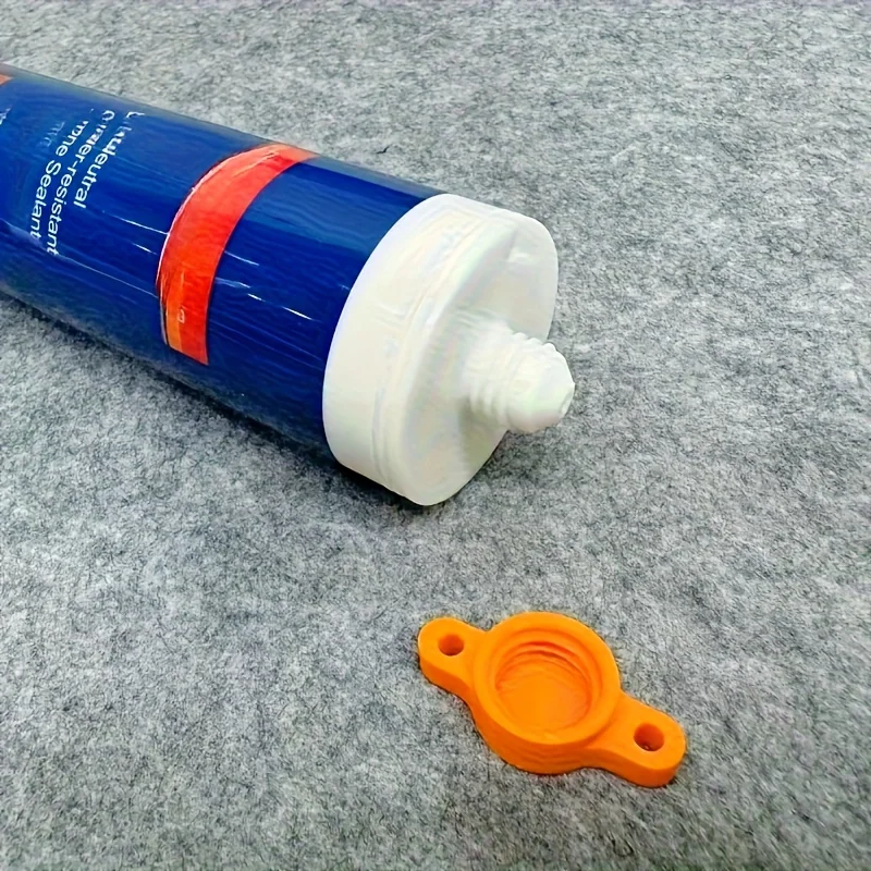 Silicone seal cap and seal gun nozzle removal tool, silicone seal cap used for open core tubes to prevent rapid drying - Image 6