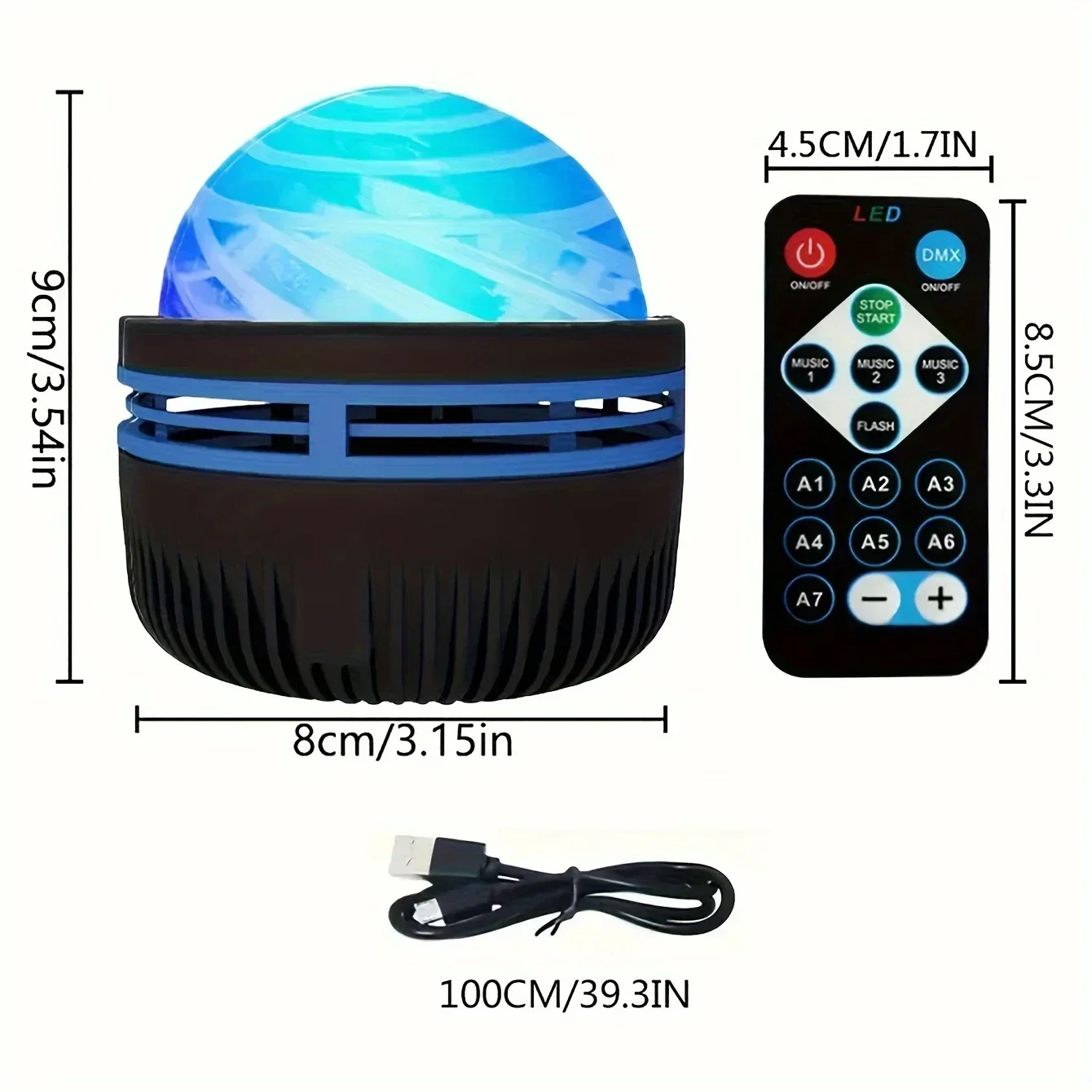 LED Galaxy Projector Light Multi-color Remote Control for Bedroom Decoration - Image 26