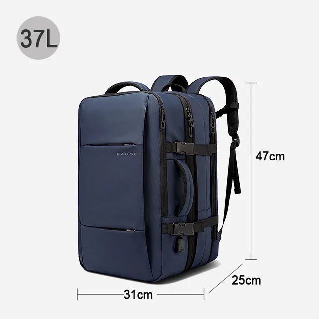 BANGE Expandable Backpack Waterproof 17.3 in Laptop Backpack Large Capacity - Image 7