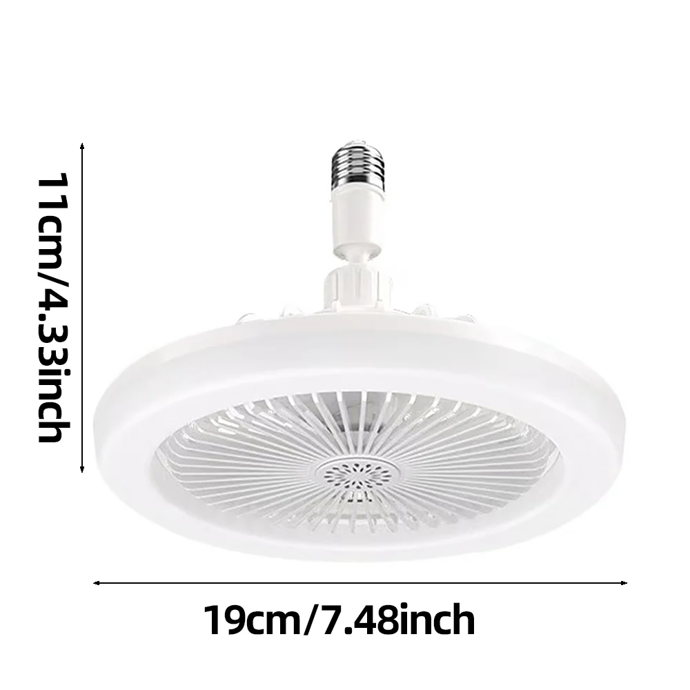 Rotatable 3in1 Ceiling Fan with Remote Control Lighting Lamp E27 Converter Base Lighting - Image 6