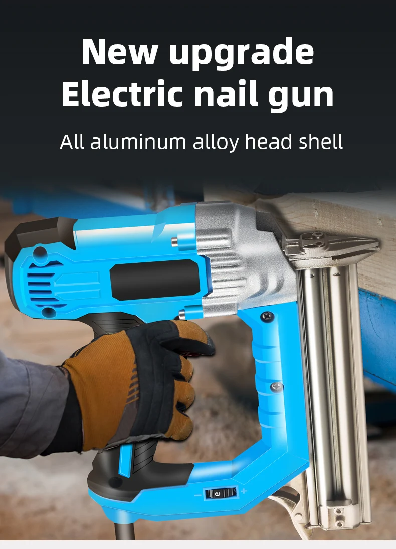 Electric Nail Gun Machine 2300W 220V Woodworking Furniture Electrical Straight Staple Nail F30/F25/F20/F15 Stapler Shooter - Image 7