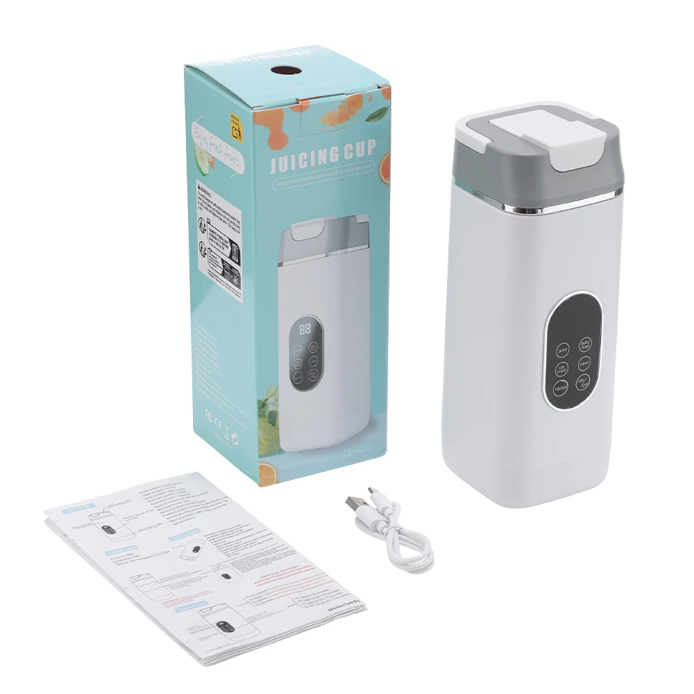 6 Blades Electric Juicer Cup 2 Cups For Travel Portable Juicer Mixer Usb Charge - Image 33