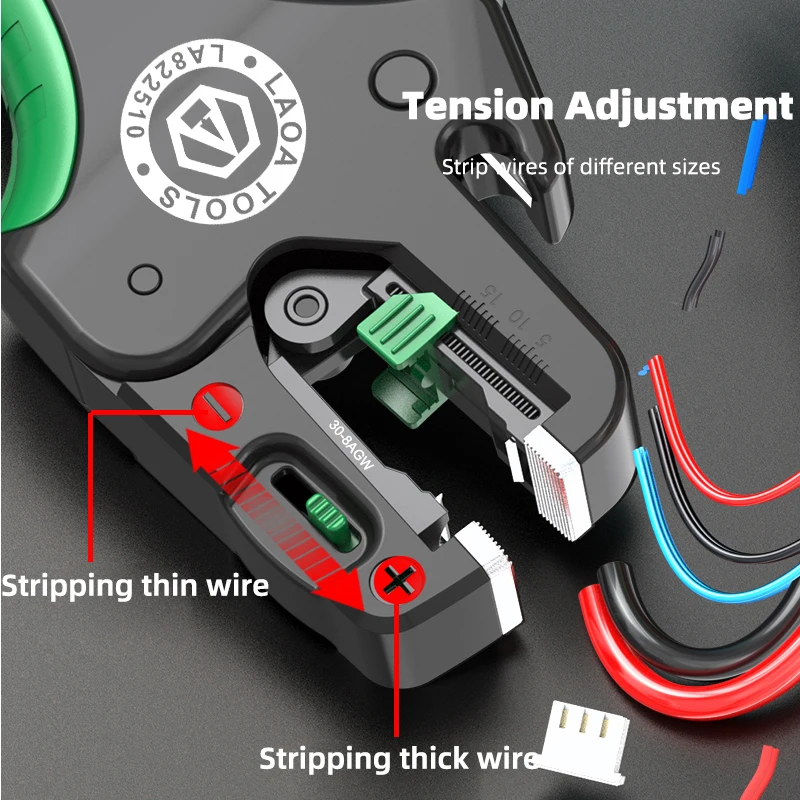 LAOA Multifunctional Fast Fully Automatic Wire Stripping Pliers 0.05-10 mm² Cable Cutting Nippers - Image 6