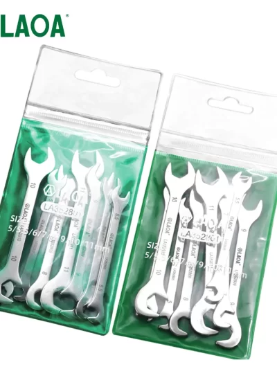 LAOA Mini thin double open-end wrench stainless steel dual-purpose wrench 4 to 11 mm available